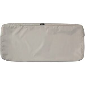 NWT Classic Accessories Ravenna Patio Bench/Settee Cushion Slip Cover,Mushroom